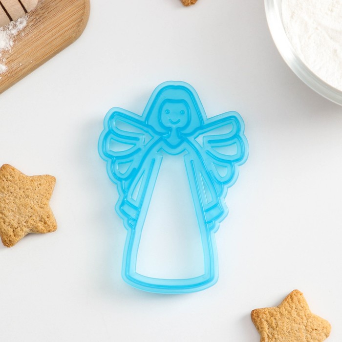 Форма для печенья «Ангел», вырубка, штамп, 11,5×7,5×1,5 см
