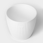 Кашпо для цветов со вставкой «Эви», 3 л, d=18, белое - Фото 3