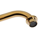 Смеситель для раковины ZEIN Ретро, высокий излив, без подводки, латунь, цвет золото - Фото 9