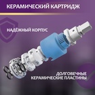 Смеситель для раковины ZEIN Ретро высокий каскадный излив, без подводки, латунь, черный - Фото 3