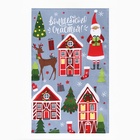 Набор новогодних кухонных полотенец Доляна «Волшебство» 35×60 см-4 штуки, 100% хлопок - Фото 7