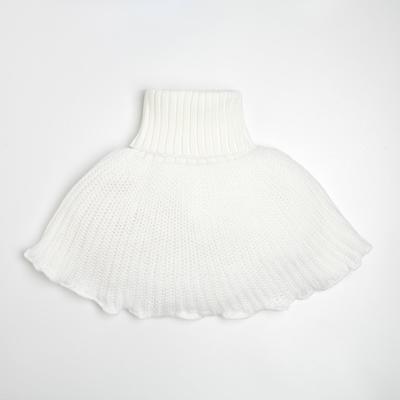 Шарф-манишка, цвет белый, размер L (8 лет)