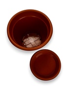 Горшок для цветов с поддоном «Борнео», 25.8 л, пластиковый, цвет терракотовый - Фото 5