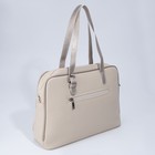 Сумка-тоут на молнии, цвет бежевый - Фото 2