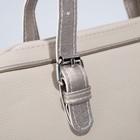 Сумка-тоут на молнии, цвет бежевый - Фото 4