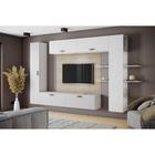 Гостиная подвесная «Дороти», 3200×400×1700 мм, цвет белый/дуб сонома/белый - Фото 1