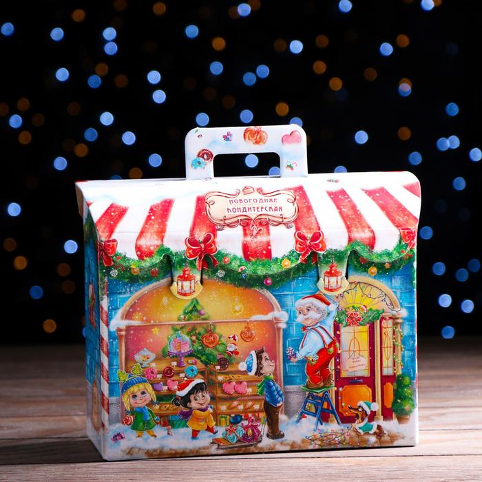 Подарочная коробка "Новогодняя кондитерская" 25 х 9 х 19,5 см, - Фото 1
