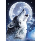 Алмазная мозаика с полным заполнением на холсте «Волк», 15 х 21 см - Фото 3