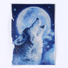 Алмазная мозаика с полным заполнением на холсте «Волк», 15×21 см - Фото 4