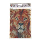 Алмазная мозаика с полным заполнением на холсте «Лев», 15×21 см - Фото 4