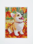 Алмазная мозаика с полным заполнением на холсте «Щенок и осень», 15×21 см - Фото 6