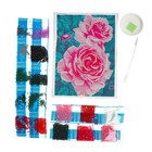 Алмазная мозаика с полным заполнением на холсте «Розы на кусте», 15×21 см - Фото 3