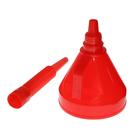 Воронка для ГСМ Топ Авто, с сеткой, разборная, гофра, d 13 см, h носика 12,5 см, красная - Фото 3