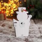 Ёлочная игрушка «Снеговик-подарок» 9.5×17 см - Фото 3