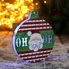 Украшение ёлочное "Новогодний шар с Дедом Морозом" 15х15 см - Фото 2