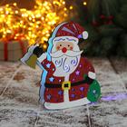 Ёлочная игрушка «Дед Мороз с колокольчиком и мешком» 16×17 см - Фото 2