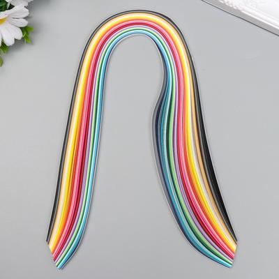 Полоски для квиллинга 180 полосок плотность 120 г «Цветные», ширина 0.5 см, длина 54 см