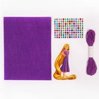 Игрушка из фетра своими руками с термонаклейкой «Рапунцель», набор для шитья, Принцессы - Фото 3