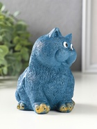 Фигура "Кот сидит" серо-голубой, 14х8х10 см - фото 809660685