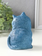 Фигура "Кот сидит" серо-голубой, 14х8х10 см - фото 809660686
