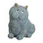 Фигура "Кот сидит" серо-голубой, 10х9х11см - Фото 9
