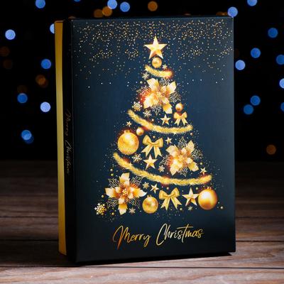 Подарочная коробка сборная "Ёлка желаний", 21 х 15 х 5,7 см