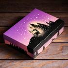 Подарочная коробка сборная "Звездная ночь", 21 х 15 х 5,7 см - Фото 3