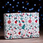 Подарочная коробка сборная "Зимушка", 21 х 15 х 5,7 см - Фото 1