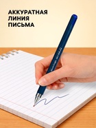 Ручка шариковая Berlingo. Ultra X2, синий стержень, игольчатый узел 0.7 мм, синий корпус - Фото 2