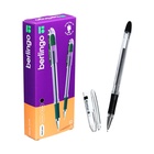 Ручка шариковая Berlingo. I-10, чёрный стержень, узел 0.4 мм, резиновый упор - Фото 5