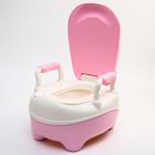 Горшок детский «Бегемотик», цвет белый/розовый 6900839