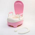 Горшок детский «Бегемотик», цвет белый/розовый 6900839