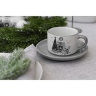 Чайная пара Доляна «Хюгге», 2 предмета: чашка 210 мл, блюдце d=15 см - фото 4330444