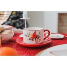 Чайная пара Доляна «Красный кардинал», 2 предмета: чашка 210 мл, блюдце d=15 см - Фото 7