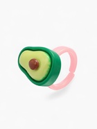 Набор детский "Выбражулька" 2 предмета: кольцо, браслет, авокадо, цветной - фото 809218386