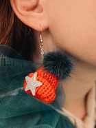 Серьги висячие «Новогодние» шапочки мягкие, цвет красно-зелёный - Фото 2