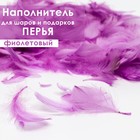 Наполнитель из перьев для шаров и подарков, светло-фиолетовый, 6гр. 6943905 - фото 9342686