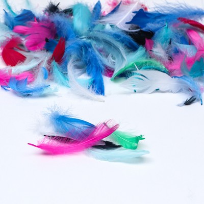 Наполнитель из перьев для шаров и подарков, ассорти, 6гр. МИКС
