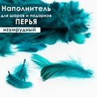 Наполнитель из перьев для шаров и подарков, изумрудный, 6гр. 6943914 - фото 9342707