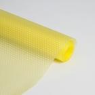 Коврик противоскользящий Доляна «Круги», 30×150 см, цвет прозрачный жёлтый - фото 10150769