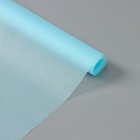 Коврик противоскользящий Доляна «Круги», 30×150 см, цвет прозрачный голубой - фото 4541211