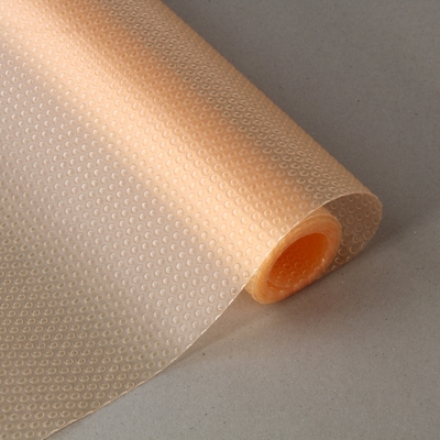 Коврик противоскользящий «Круги», 30×150 см, прозрачный оранжевый
