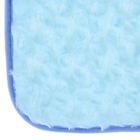 Коврик для ванной 50х80 см "Завитушки" цвет голубой - Фото 2