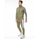 Спортивный костюм мужской, размер 46, цвет хаки - Фото 2