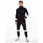 Спортивный костюм мужской, размер 44, цвет чёрный - Фото 2