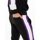 Спортивный костюм мужской, размер 44, цвет чёрный - Фото 9