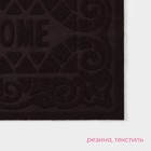 Коврик влаговпитывающий придверный без окантовки Доляна «Welcome. Вензеля», 38×59 см, цвет МИКС - фото 15953394