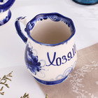 Кружка гжель «Утро хозяйка», бело-синий,керамика, - Фото 5