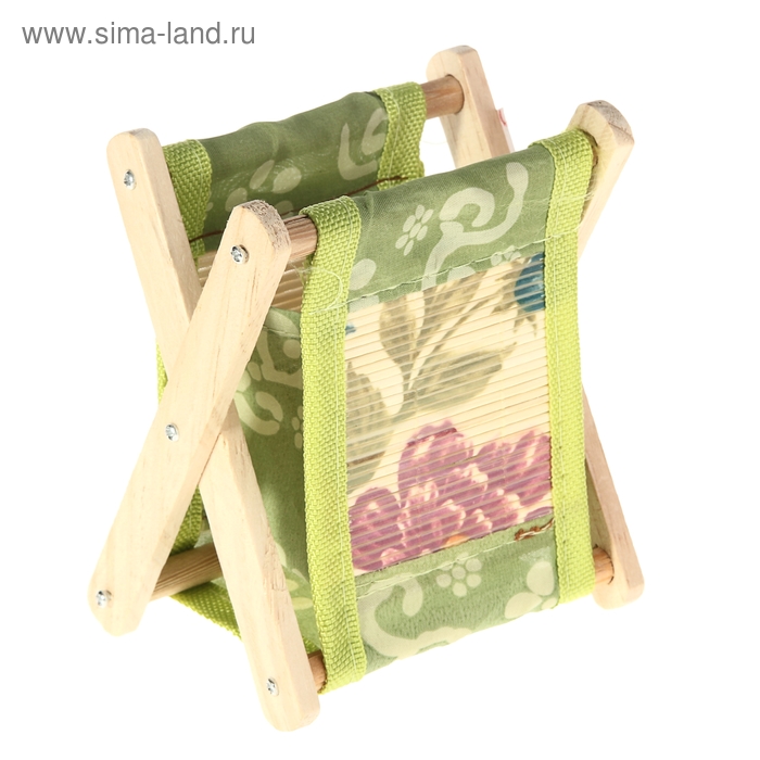 Корзина складная 13х10х14 см, зеленый - Фото 1