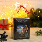 Ёлочный шар d=8 см «Русская красавица» ручная роспись, синий 7304130